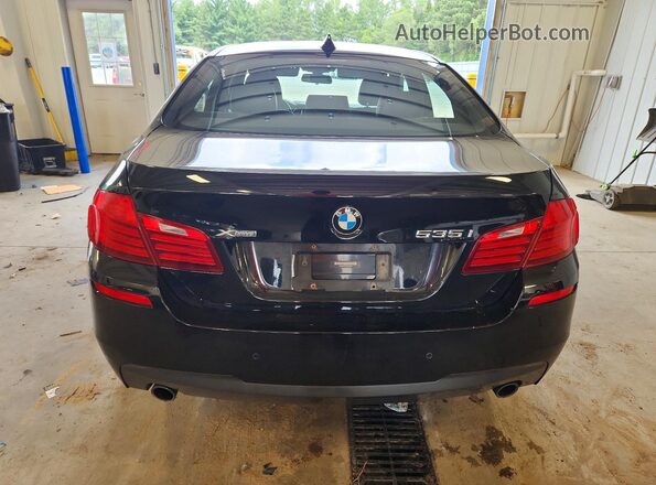 WBA5B3C54GG256651 2016 BMW 5 SERIES Black Вид ззаду