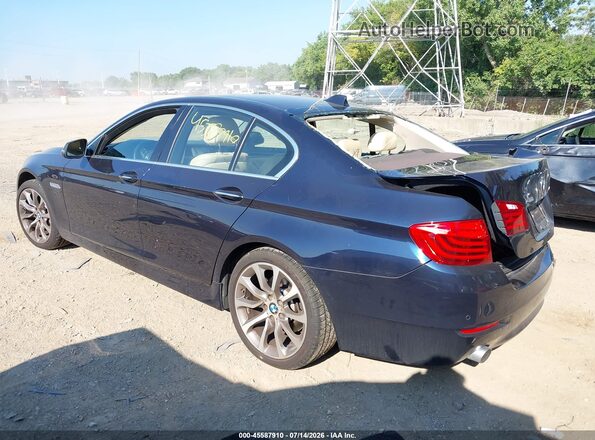 WBA5B3C55GD549279 2016 BMW 5 SERIES Blue Rear left
