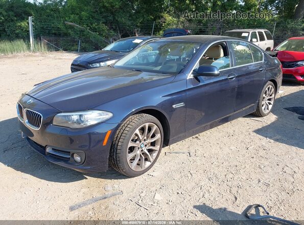 WBA5B3C55GD549279 2016 BMW 5 SERIES Blue Front left