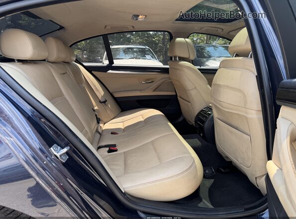 WBA5B3C55GG257873 2016 BMW 5 SERIES Blue Rear seats view
