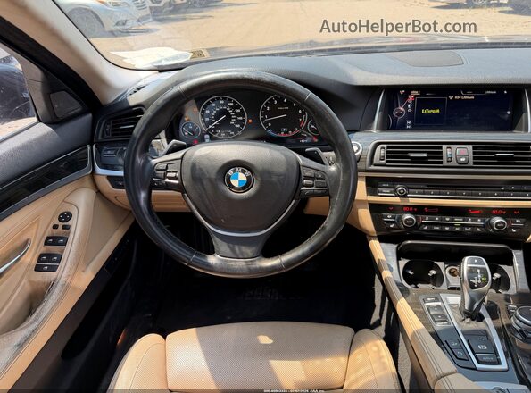 WBA5B3C55GG257873 2016 BMW 5 SERIES Blue Dashboard view