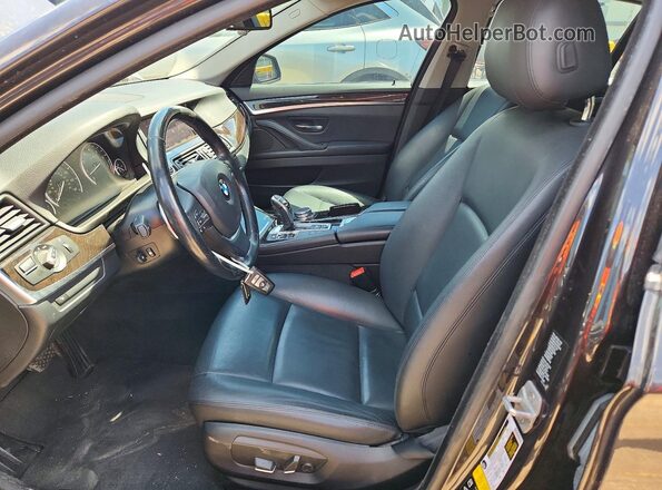 WBA5B3C56GG256859 2016 BMW 5 SERIES Черный Вид салона спереди