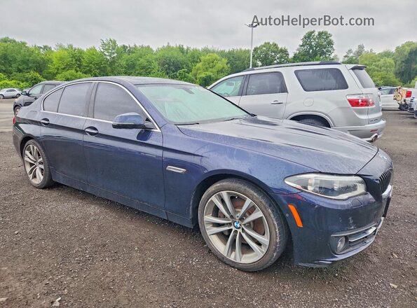 WBA5B3C57GG257020 2016 BMW 5 SERIES Blue წინა მარჯვენა