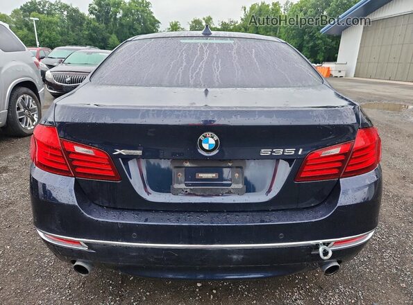 WBA5B3C57GG257020 2016 BMW 5 SERIES Blue უკანა ხედი