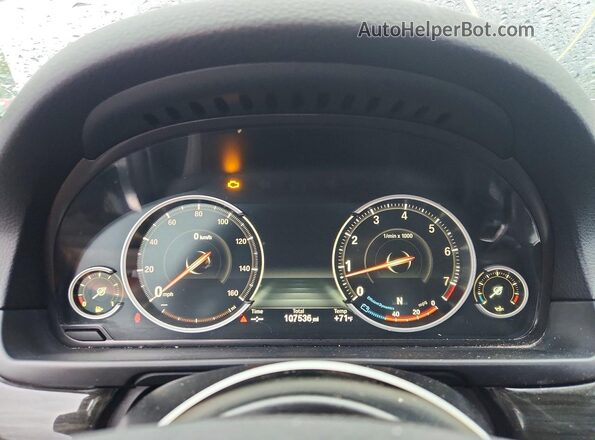 WBA5B3C57GG257020 2016 BMW 5 SERIES Blue ხელსაწყოთა პანელის ხედი