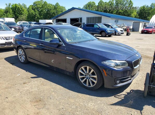 WBA5B3C59GG256080 2016 BMW 5 SERIES Blue წინა მარჯვენა