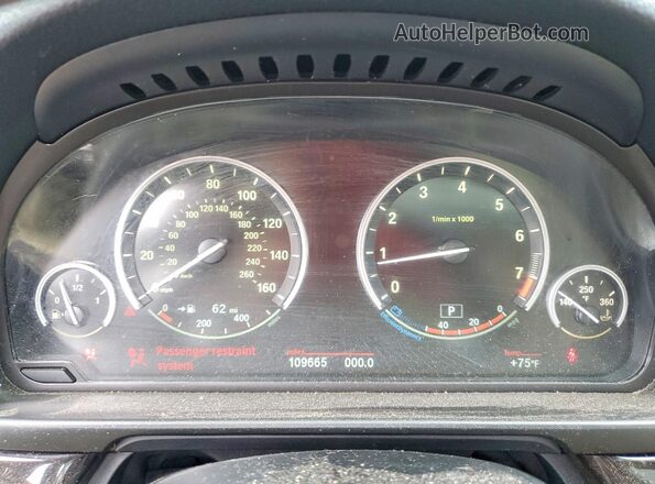 WBA5B3C59GG256080 2016 BMW 5 SERIES Blue ხელსაწყოთა პანელის ხედი