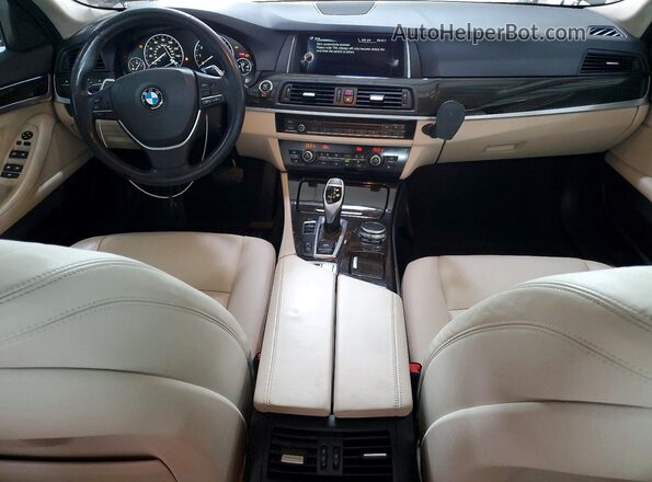 WBA5B3C5XGD549035 2016 BMW 5 SERIES Blue Вид панелі приладів