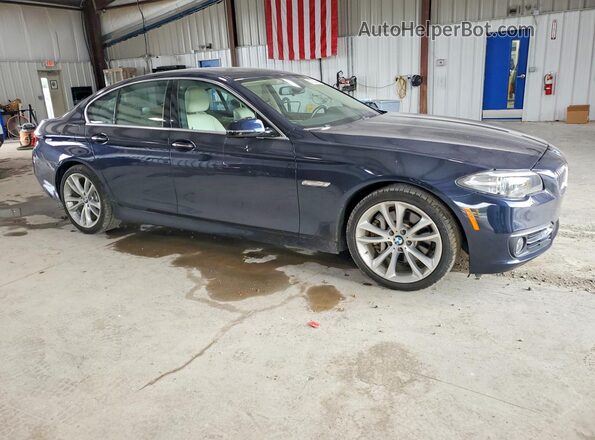 WBA5B3C5XGD549035 2016 BMW 5 SERIES Blue Передня права чверть