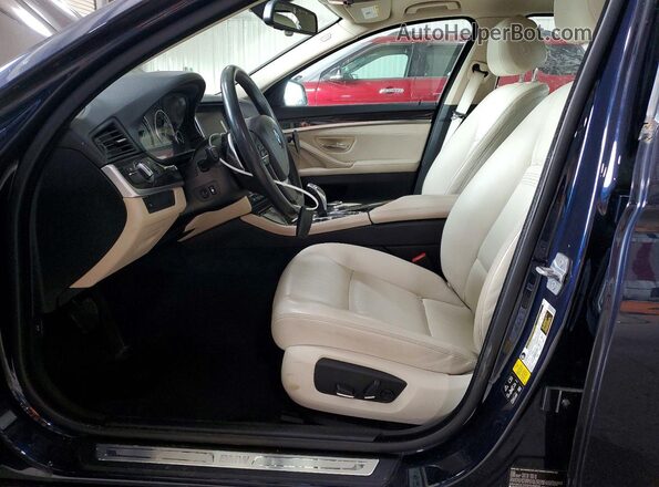 WBA5B3C5XGD549035 2016 BMW 5 SERIES Blue Вид салону спереду