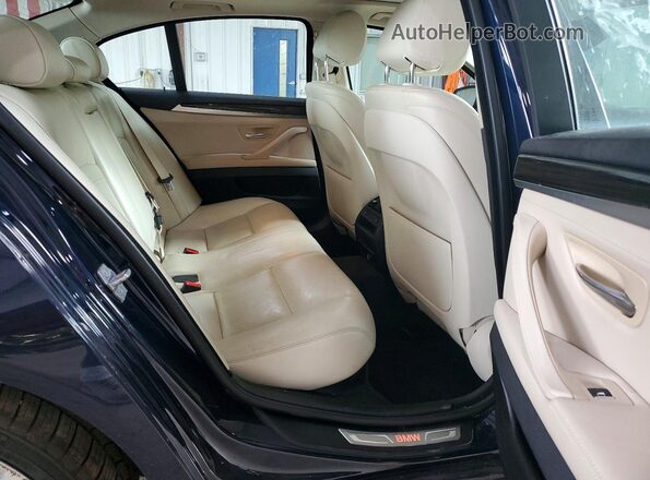 WBA5B3C5XGD549035 2016 BMW 5 SERIES Blue Вид задніх сидінь
