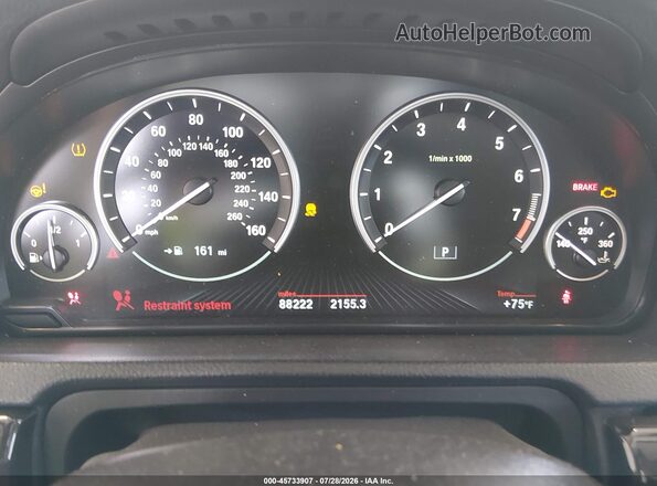 WBA5M2C51GGH99365 2016 BMW 5 SERIES White Widok tylnych siedzeń