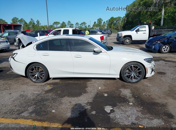 WBA5P7C09MFL25378 2021 BMW 3 SERIES White Widok zestawu wskaźników