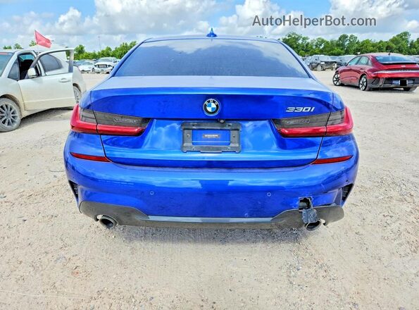 WBA5R1C01LFH48898 2020 BMW 3 SERIES Blue Հետևի տեսք