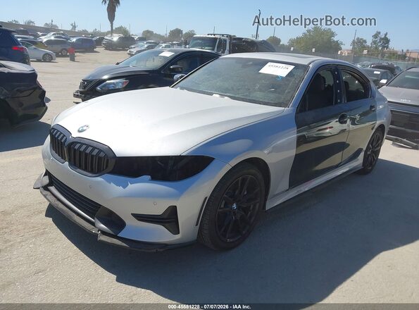 WBA5R1C51KFH04345 2019 BMW 3 SERIES Silver Przód lewy