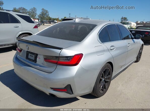 WBA5R1C51KFH04345 2019 BMW 3 SERIES Silver Tył prawy