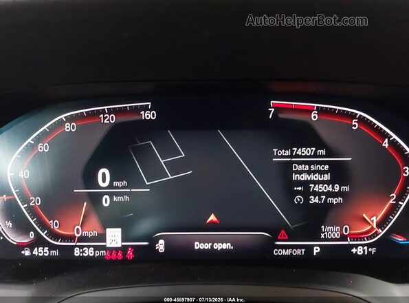 WBA5R1C52KAJ99071 2019 BMW 3 SERIES Black უკანა სავარძლების ხედი