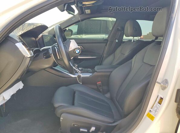 WBA5R1C55KAK09348 2019 BMW 3 SERIES White Вид салону спереду