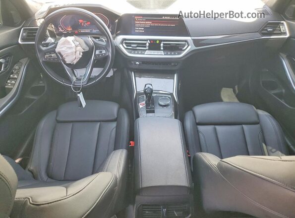 WBA5R1C55KAK09348 2019 BMW 3 SERIES White Вид панелі приладів