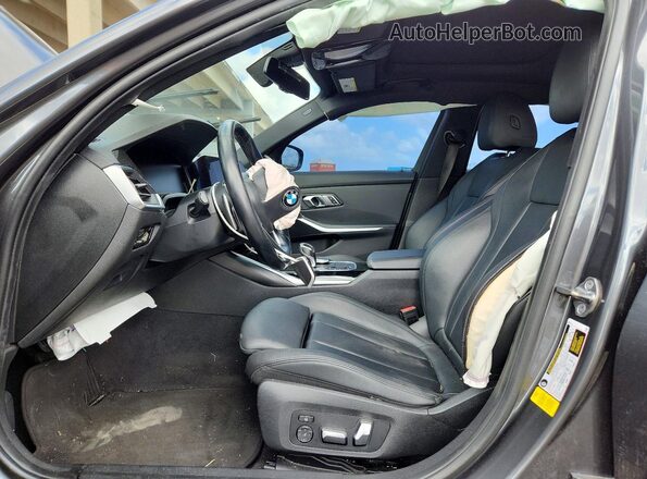 WBA5R1C56KAJ98439 2019 BMW 3 SERIES Gray წინა სალონის ხედი