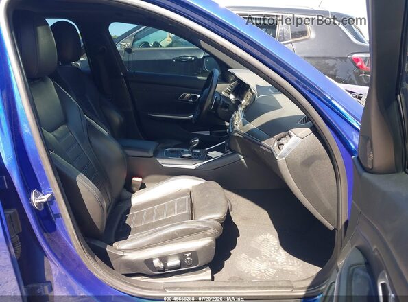 WBA5R1C58KAE81315 2019 BMW 3 SERIES Blue წინა სალონის ხედი