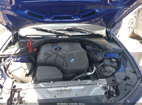 WBA5R1C58KAE81315 2019 BMW 3 SERIES Blue უკანა ხედი