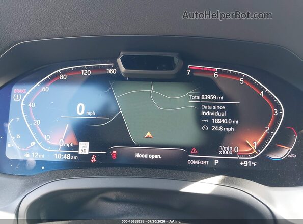 WBA5R1C58KAE81315 2019 BMW 3 SERIES Blue უკანა სავარძლების ხედი
