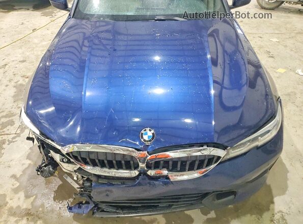 WBA5R7C03LFH45858 2020 BMW 3 SERIES Blue Widok wnętrza z tyłu