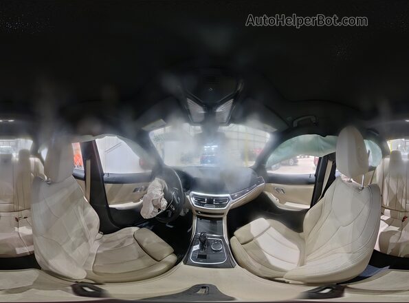 WBA5R7C03LFH45858 2020 BMW 3 SERIES Blue Widok naklejki z numerem VIN