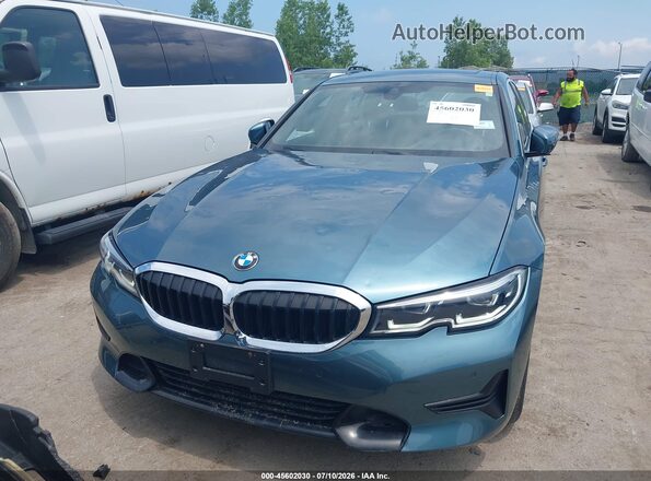 WBA5R7C04MFK37476 2021 BMW 3 SERIES Blue ხელსაწყოთა პანელის ხედი