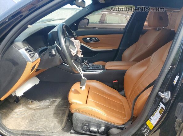 WBA5R7C08LFH43328 2020 BMW 3 SERIES Black Вид салону спереду