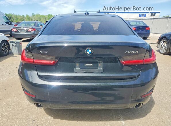 WBA5R7C08LFH43328 2020 BMW 3 SERIES Black Вид ззаду
