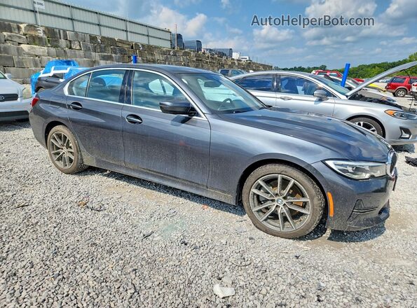 WBA5R7C51KFH20399 2019 BMW 3 SERIES Gray Delantero derecho