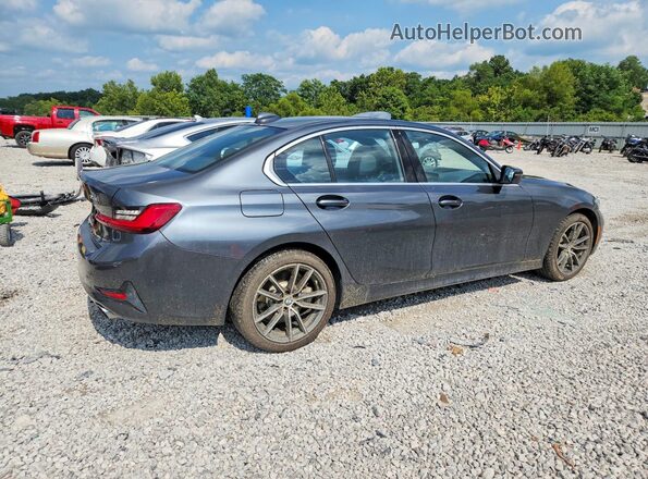 WBA5R7C51KFH20399 2019 BMW 3 SERIES Gray Trasero derecho