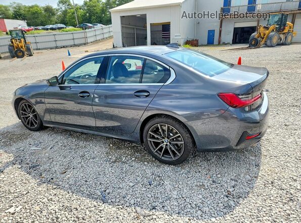 WBA5R7C51KFH20399 2019 BMW 3 SERIES Gray Trasero izquierdo