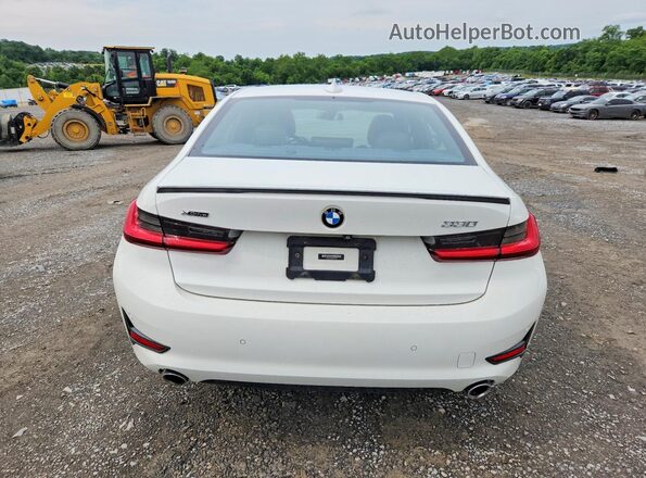 WBA5R7C53KFH26138 2019 BMW 3 SERIES White Rear view
