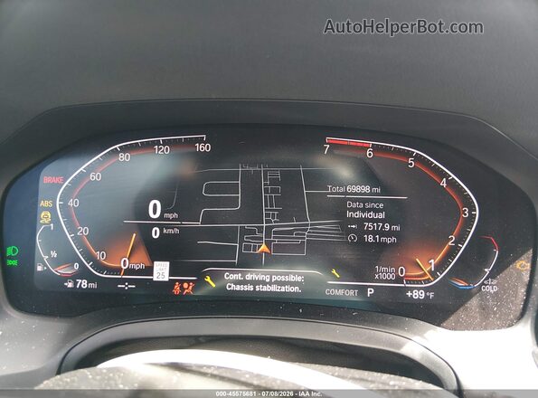 WBA5R7C53KFH28861 2019 BMW 3 SERIES Silver Widok tylnych siedzeń