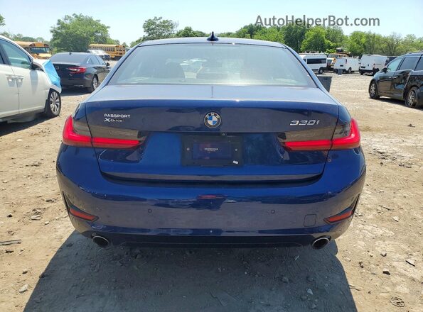 WBA5R7C54KFH12006 2019 BMW 3 SERIES Blue Հետևի տեսք