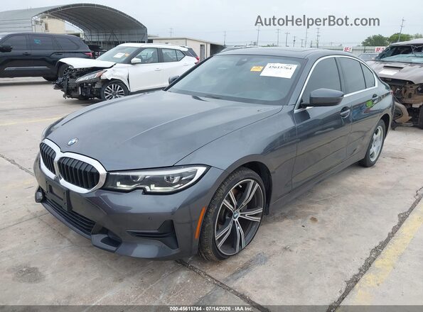 WBA5R7C56KAJ79392 2019 BMW 3 SERIES Gray Передня ліва чверть