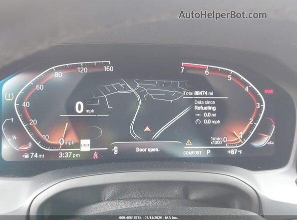 WBA5R7C56KAJ79392 2019 BMW 3 SERIES Gray Вид задніх сидінь
