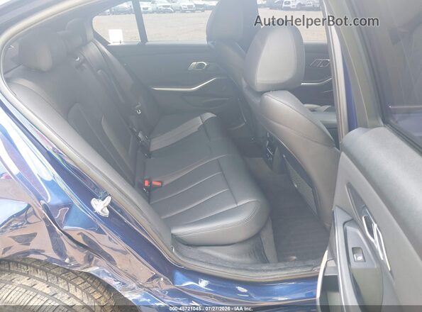 WBA5R7C56KAJ83796 2019 BMW 3 SERIES Blue Vista de la etiqueta del VIN