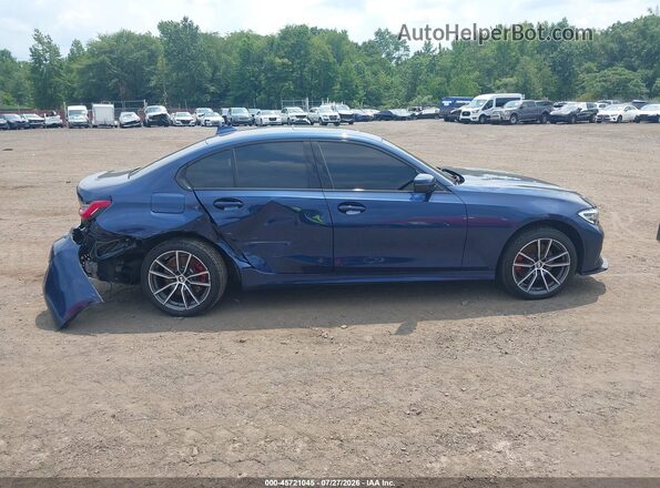 WBA5R7C56KAJ83796 2019 BMW 3 SERIES Blue Vista interior trasera