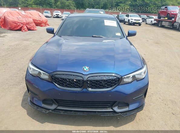 WBA5R7C56KAJ83796 2019 BMW 3 SERIES Blue Vista del cuadro de instrumentos