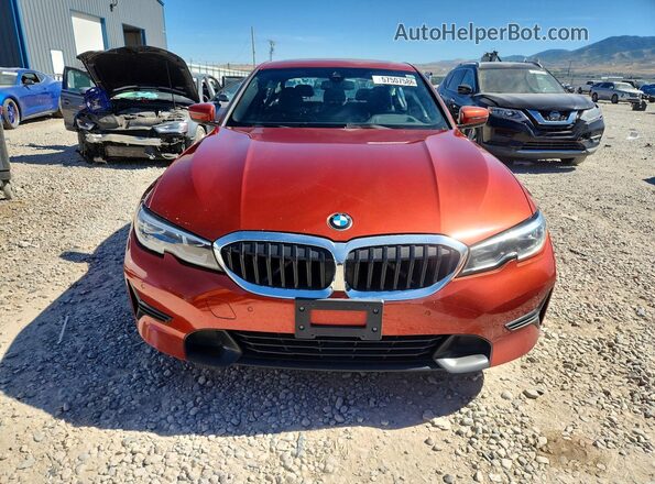 WBA5R7C58KAJ83573 2019 BMW 3 SERIES Orange Widok z przodu