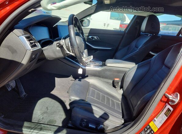 WBA5R7C58KAJ83573 2019 BMW 3 SERIES Orange Widok wnętrza z przodu
