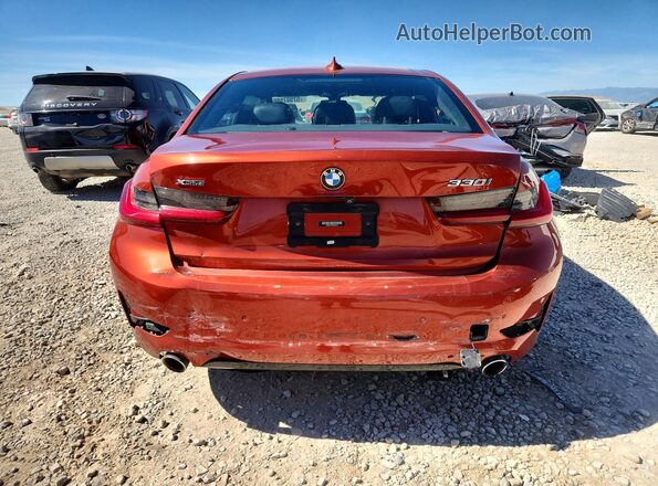 WBA5R7C58KAJ83573 2019 BMW 3 SERIES Orange Widok z tyłu