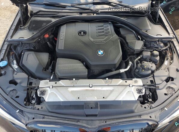 WBA5R7C59KAJ80097 2019 BMW 3 SERIES Black Widok wnętrza z tyłu