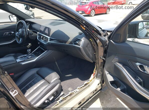 WBA5R7C59KAJ81234 2019 BMW 3 SERIES Black Вид салону спереду