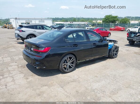 WBA5R7C59KAJ81234 2019 BMW 3 SERIES Black Задня права чверть