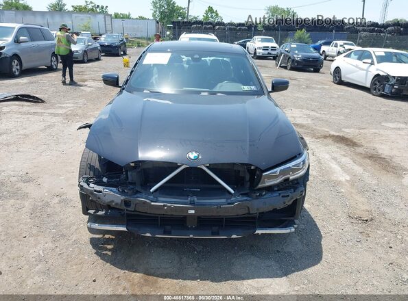 WBA5R7C59KAJ81234 2019 BMW 3 SERIES Black Вид задньої частини салону